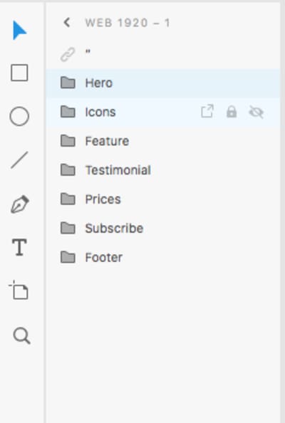 grouping section elements into folders