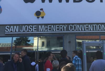 Photo in front of the San Jose McEnery Convention Center