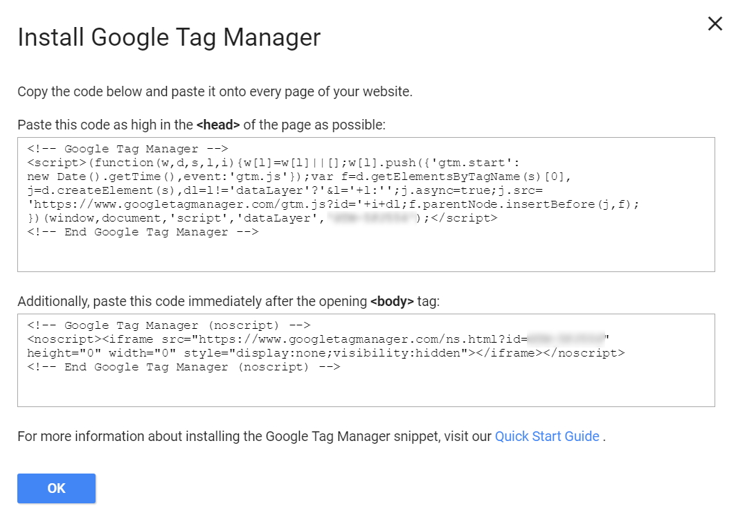 Google tag manager installation guide