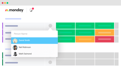 Assign teammates to particular tasks or projects.