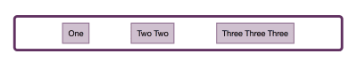Items with equal amounts of space between and on each end