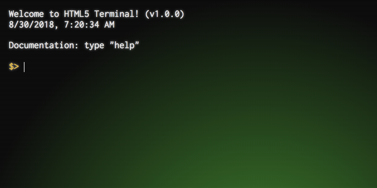 Old Timey Terminal Styling